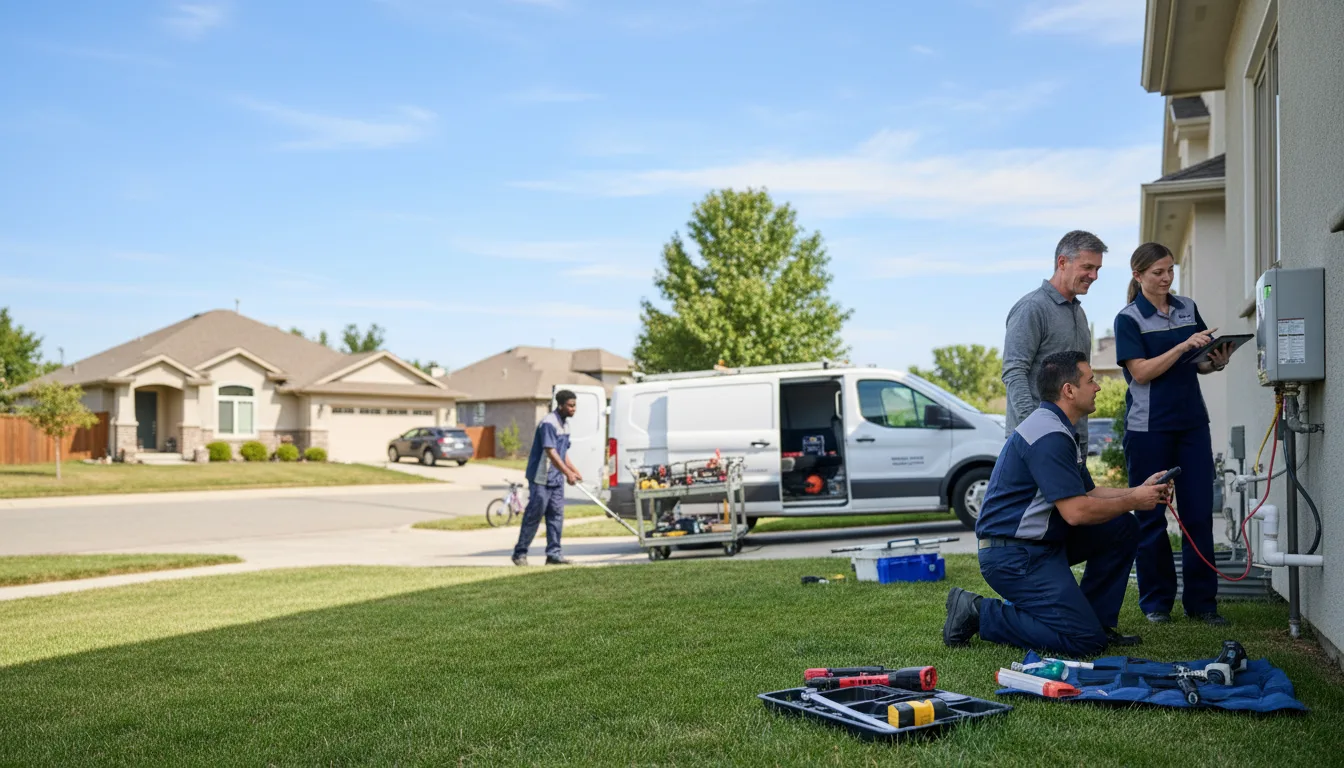 Tankless water heater service in Russell, IL